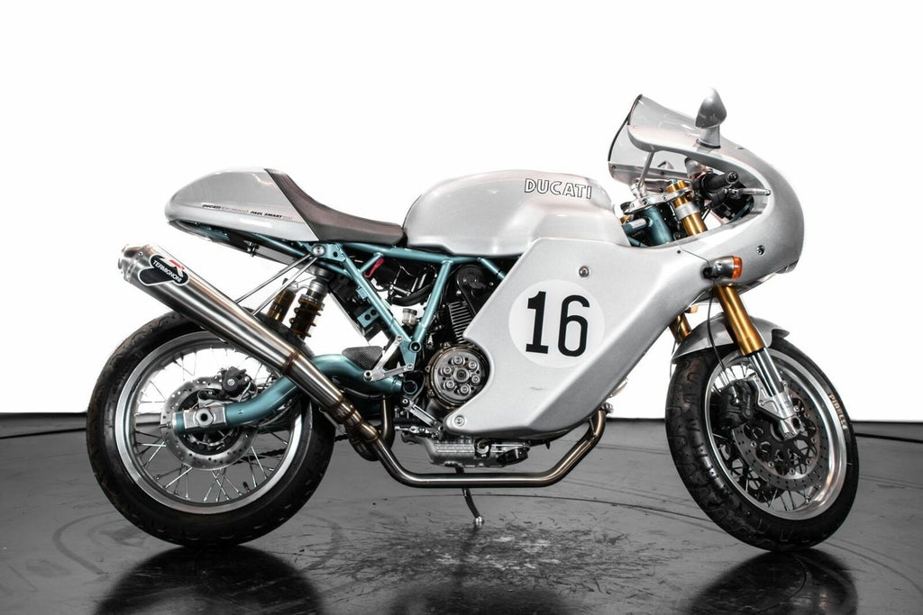 034IO - PAIR OF HOMOLOGATED SILENCERS TERMIGNONI DUCATI PAUL SMART 1000 / SPORT 1000 MONO