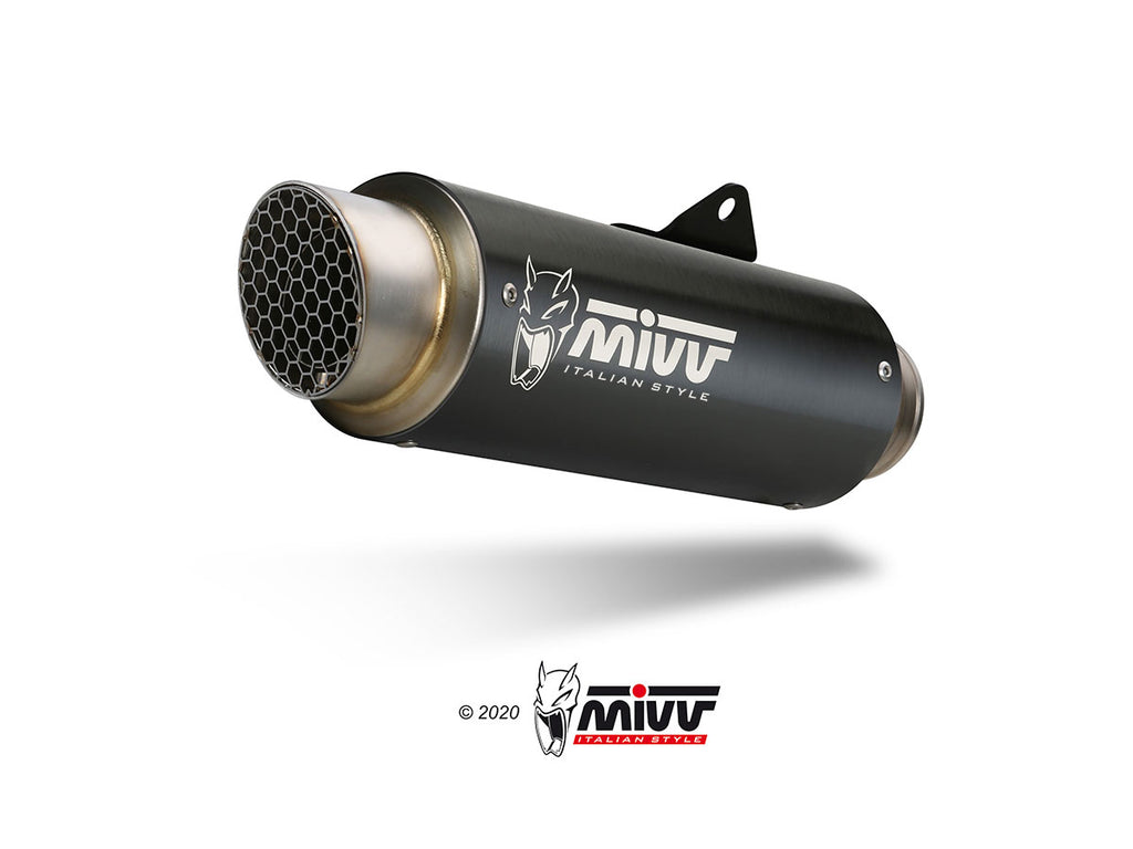 MIVV DUCATI MONSTER 821 2018 > 2020 GP PRO BLACK STAINLESS STEEL Exhausts