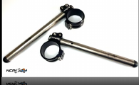 NCR CORSE Clip On Set Titanium Aluminum Street 260mm
