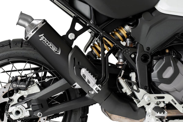 HP Corse SP-1 EVO SHORT BLACK TITANIUM – DUCATI DESERT X 950 2022-2024
