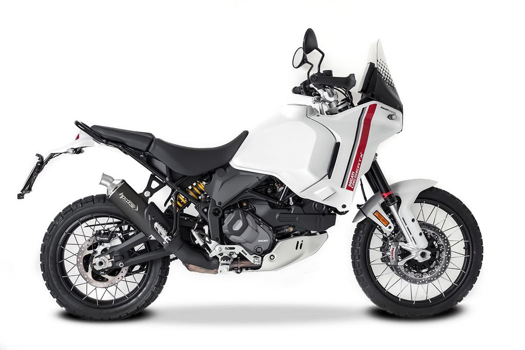 HP Corse SP-1 EVO SHORT BLACK TITANIUM – DUCATI DESERT X 950 2022-2024
