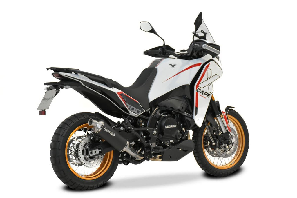 HP Corse SP-1 SHORT EVO BLACK TITANIUM – MOTO MORINI X-CAPE 700 2025-2026