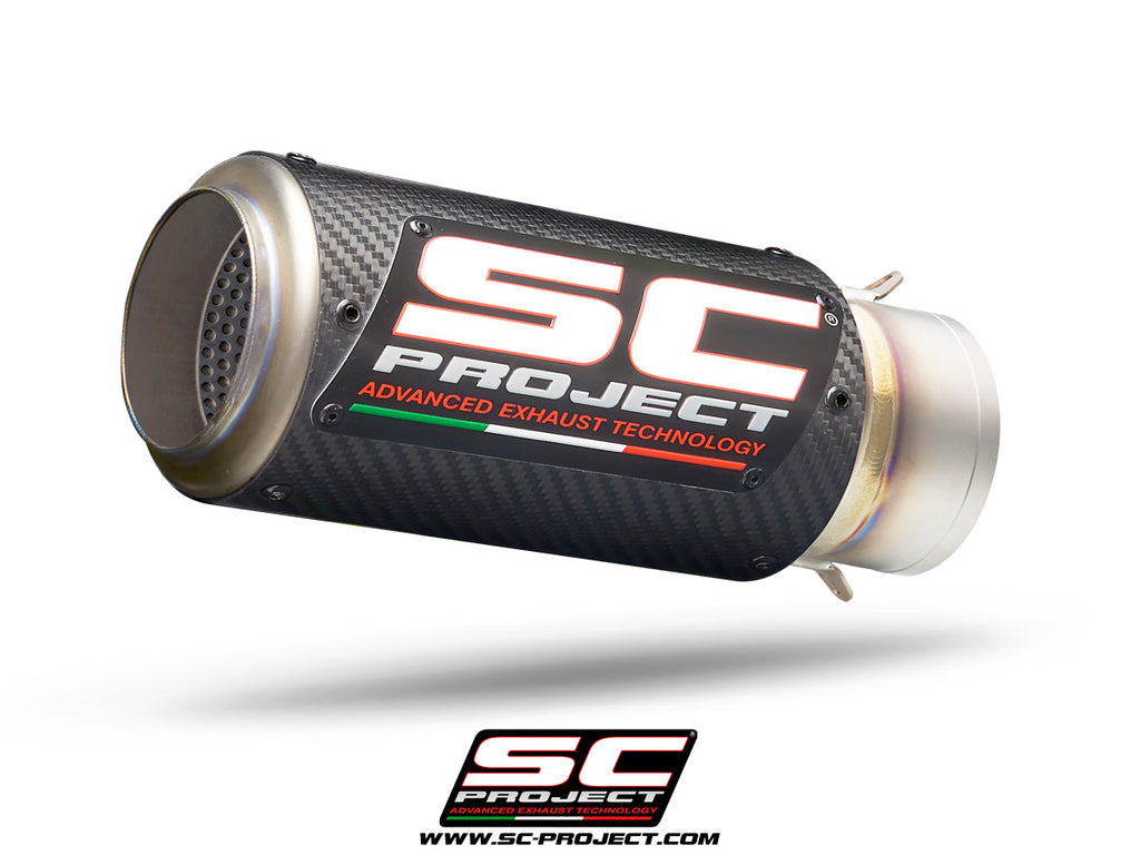Picture of CR-T carbon fibre exhaust, 65 mm inlet diameter