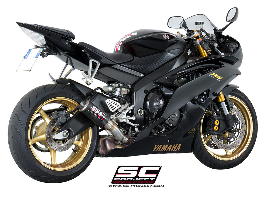 Picture of CR-T carbon fibre exhaust, high mount
