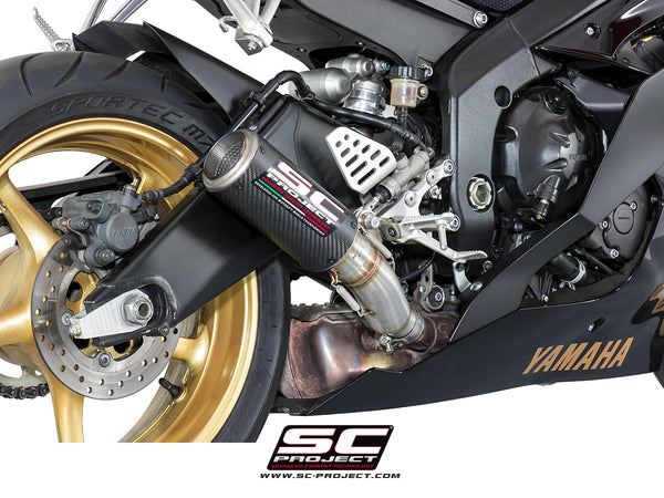 Picture of CR-T carbon fibre exhaust, high mount