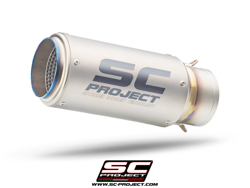 Picture of CR-T titanium exhaust, 65 mm inlet diameter