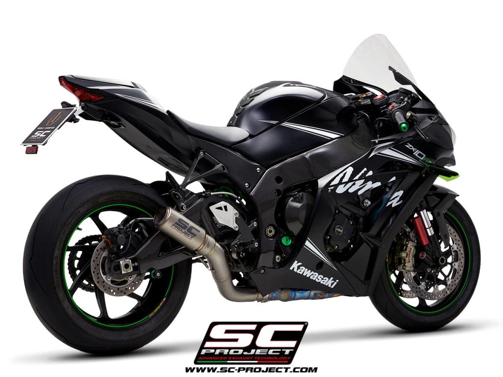 Picture of CR-T titanium exhaust, with de-cat link pipe