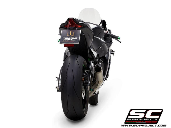 Picture of CR-T titanium exhaust, with de-cat link pipe