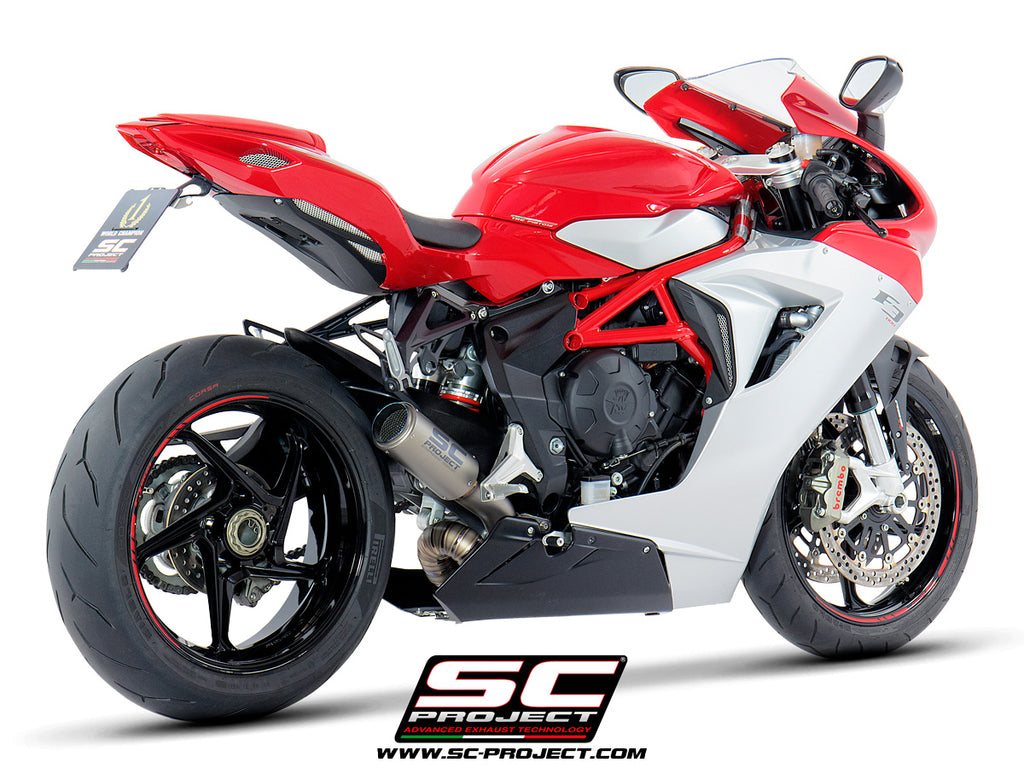 Picture of CR-T titanium exhaust, with welded sector link pipe