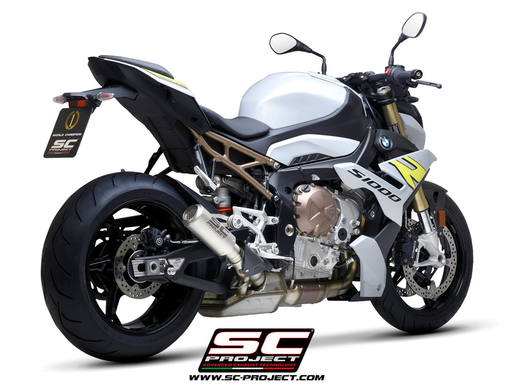 Picture of CR-T titanium exhaust, with stoneguard grid