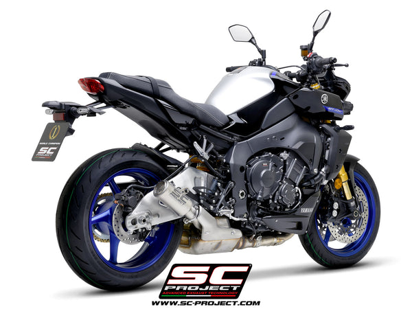 Picture of CR-T titanium exhaust, with stoneguard grid