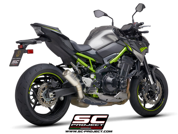 Picture of CR-T titanium exhaust, with stoneguard grid