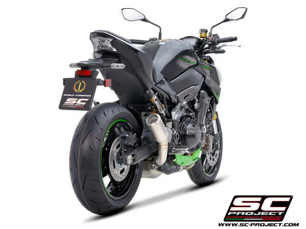 Picture of CR-T titanium exhaust, with stoneguard grid