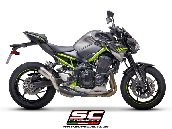 Picture of CR-T titanium exhaust, with stoneguard grid