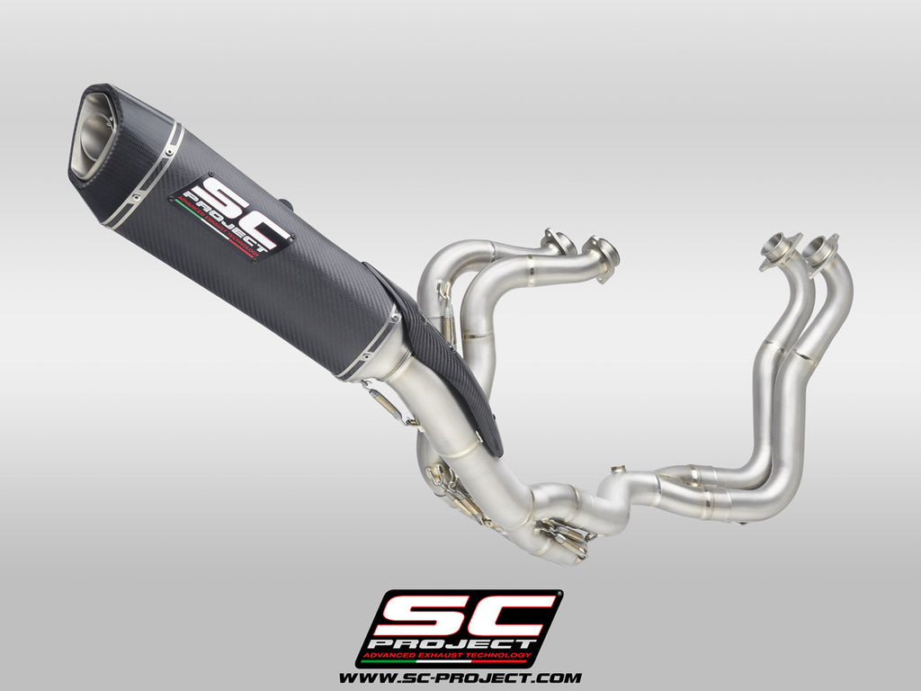 Picture of 4-2-1 Titanium full exhaust system, with SC1-R carbon fibre exhaust (250 mm)