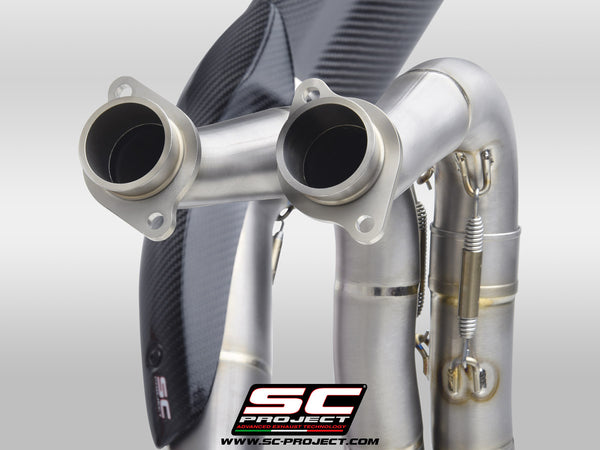 Picture of 4-2-1 Titanium full exhaust system, with SC1-R carbon fibre exhaust (350 mm)