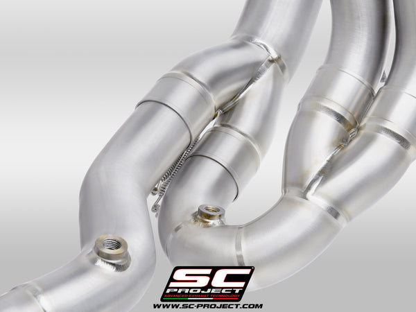 Picture of 4-2-1 Titanium full exhaust system, with SC1-R carbon fibre exhaust (350 mm)