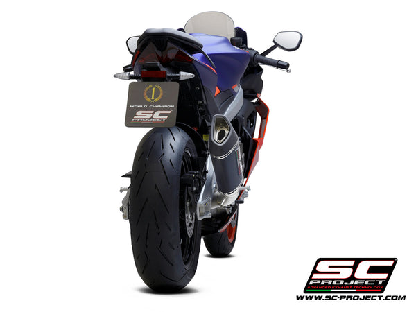 Picture of 2-1 "Trofeo" full exhaust system titanium, with SC1-R carbon fibre exhaust