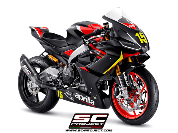 Picture of 2-1 "Trofeo" full exhaust system titanium, with SC1-R carbon fibre exhaust