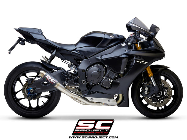 Picture of GP70-R titanium exhaust, with de-cat link pipe