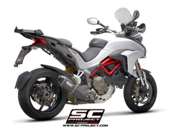 SC PROJECT DUCATI MULTISTRADA 1200 (2015 - 2017) - S – MTR carbon fibre exhaust, with CNC machined end cap (D19A-110C)