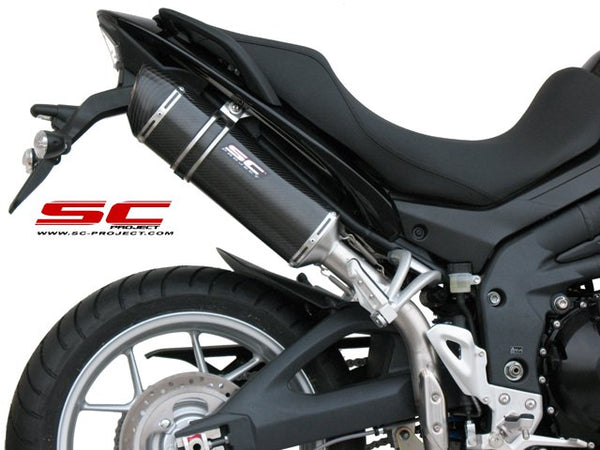 Picture of Oval carbon fibre exhaust, high mount