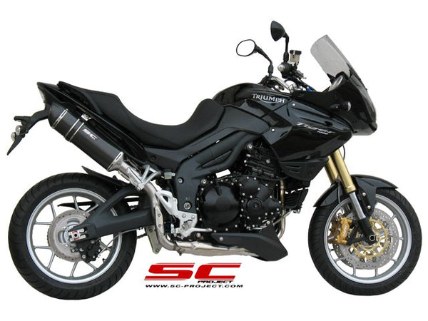 Picture of Oval titanium exhaust, high mount