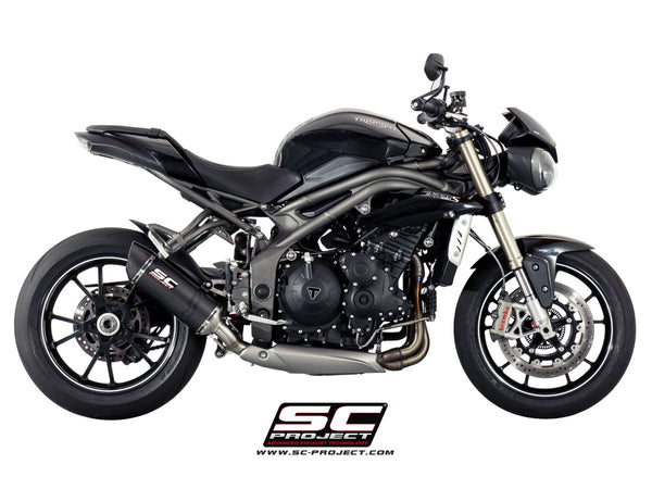Picture of Oval carbon fibre exhaust, low mount