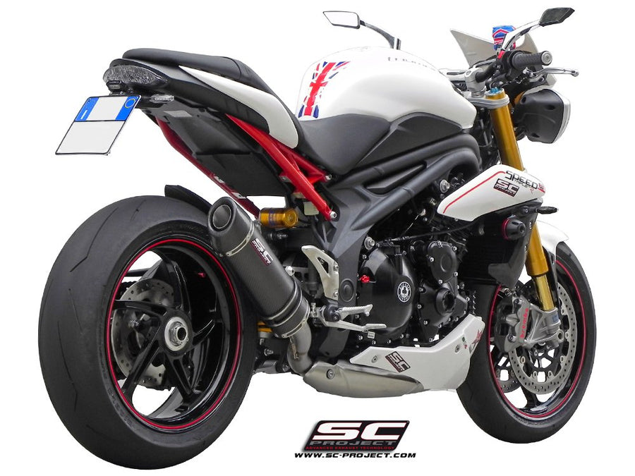 Picture of Oval titanium exhaust, low mount