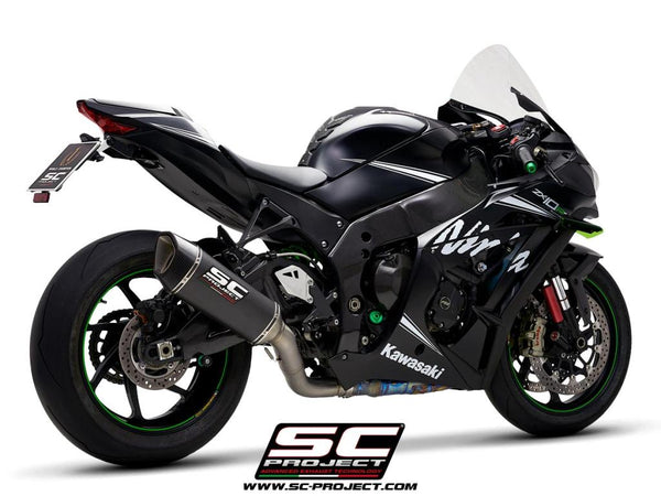 Picture of SC1-R carbon fibre exhaust, with de-cat link pipe
