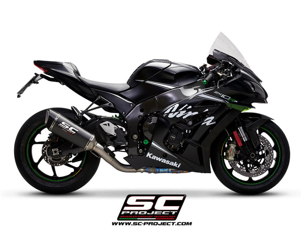 Picture of SC1-R carbon fibre exhaust, with de-cat link pipe