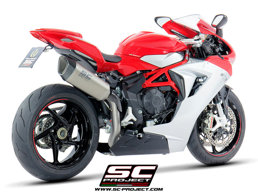 Picture of SC1-R titanium exhaust, high mount