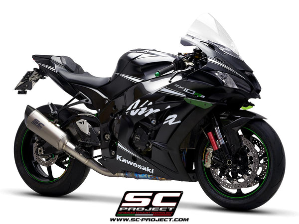Picture of SC1-R titanium exhaust, with de-cat link pipe