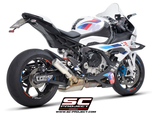 Picture of CR-T titanium exhaust, with stoneguard grid