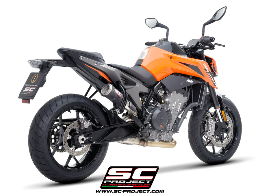 Picture of CR-T M2 carbon fibre exhaust, with stoneguard grid