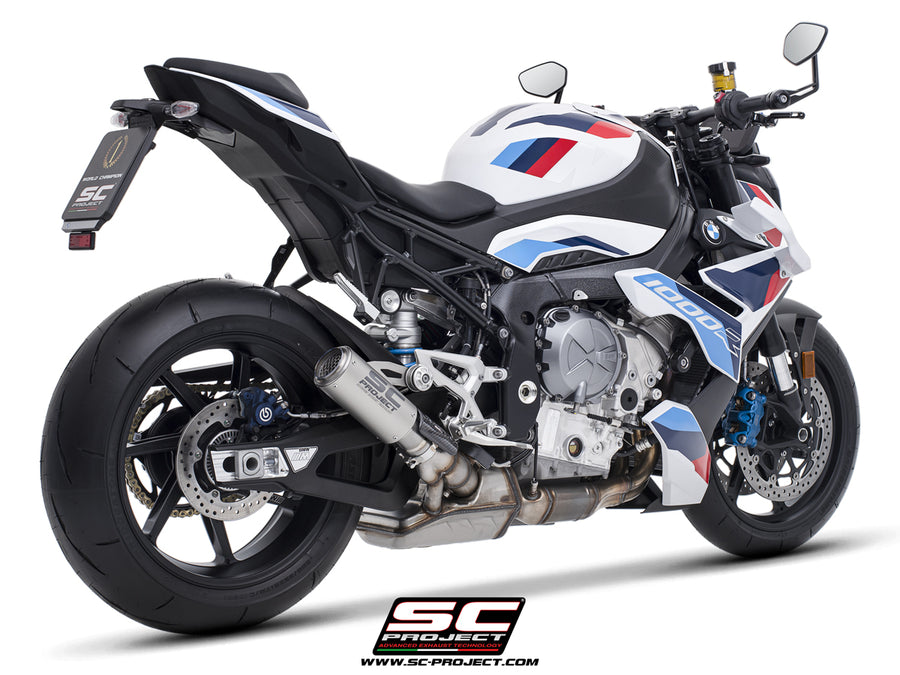 Picture of CR-T titanium exhaust, with stoneguard grid