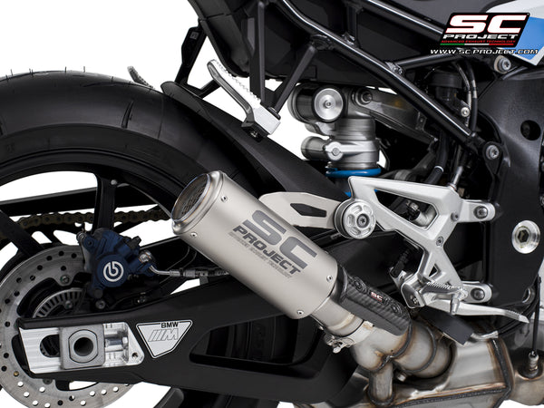 Picture of CR-T titanium exhaust, with stoneguard grid