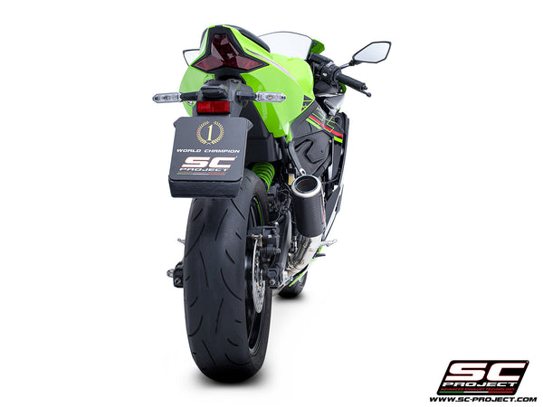 Kawasaki ZX-4R - RR with SC-Project CR-T carbon exhaust, back view