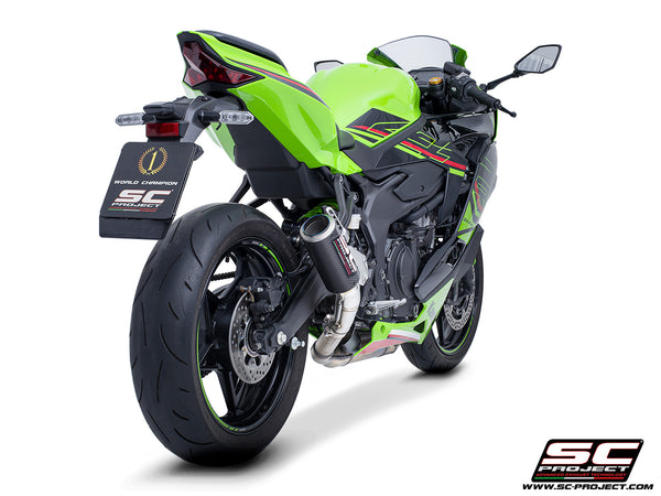 Kawasaki ZX-4R - RR with SC-Project CR-T carbon exhaust, rear view