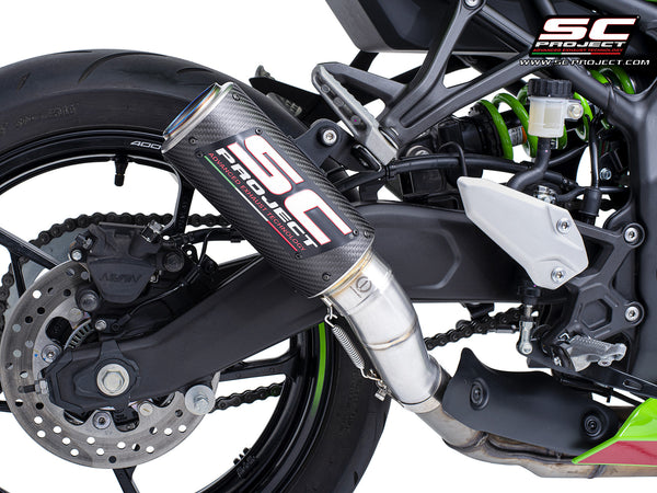 Kawasaki ZX-4R - RR with SC-Project CR-T carbon exhaust, detail view