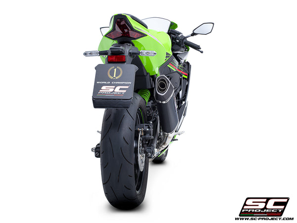 Kawasaki ZX-4R - RR with SC-Project SC1-S carbon exhaust, back view