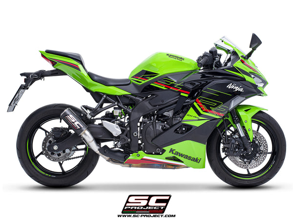 Kawasaki ZX-4R - RR with SC-Project CR-T carbon exhaust, side view
