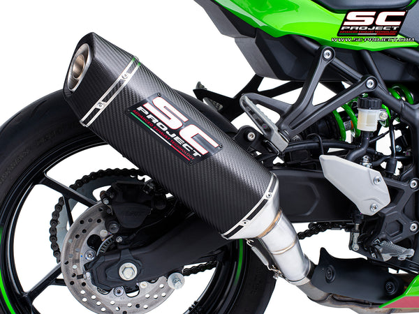 Kawasaki ZX-4R - RR with SC-Project SC1-S carbon exhaust, detail view