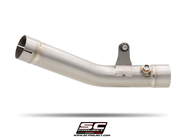 Kawasaki_Ninja-ZX-6R with SC-Project Decat Link Pipe titanium exhaust, side view