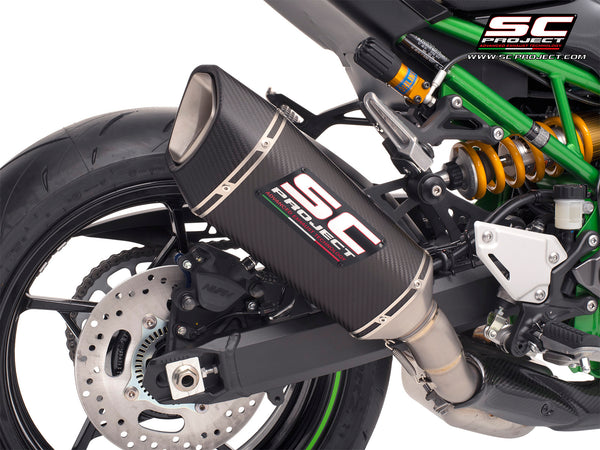 Kawasaki Z900 A2 (2017-2020) - EURO 4 with SC-Project SC1-R carbon exhaust, detail view