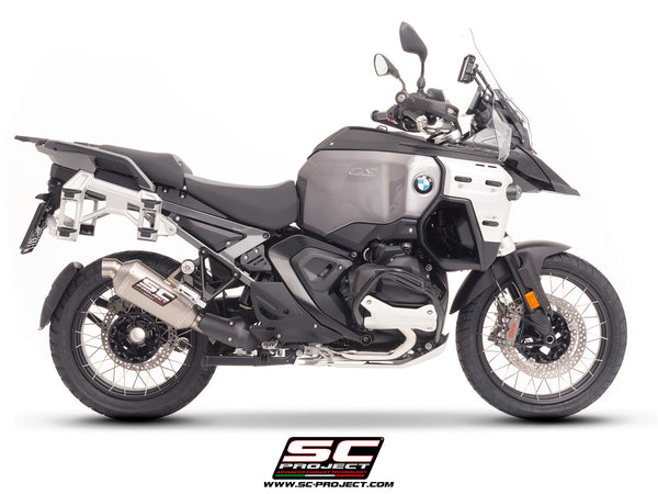 BMW R 1300 GS Adventure with SC-Project Rally-X titanium exhaust, side view