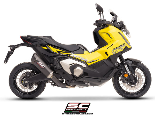 HONDA X ADV 750 with SC-Project SC1-R carbon exhaust, side view