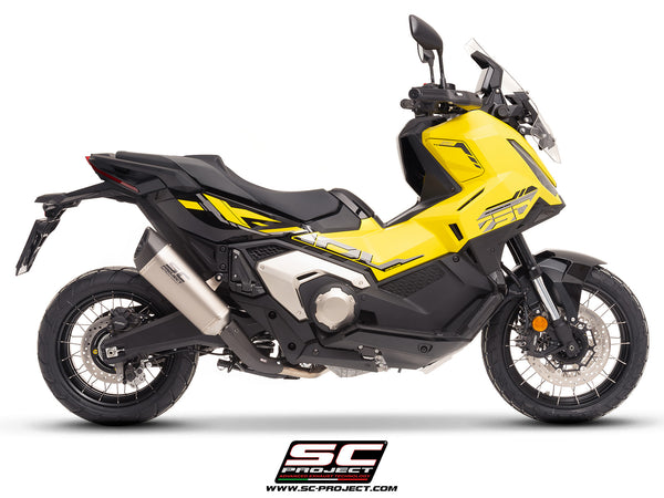HONDA X ADV 750 with SC-Project SC1-R titanium exhaust, side view