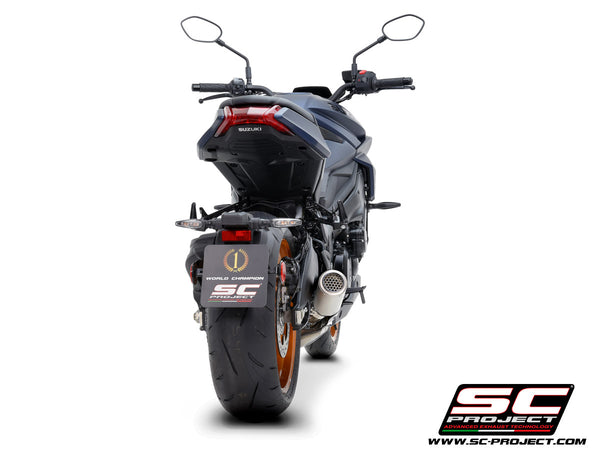 Picture of CR-T titanium exhaust, with stoneguard grid