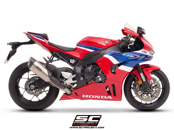 Honda CBR1000RR-R with SC-Project SC1-R (250mm) titanium exhaust, side view